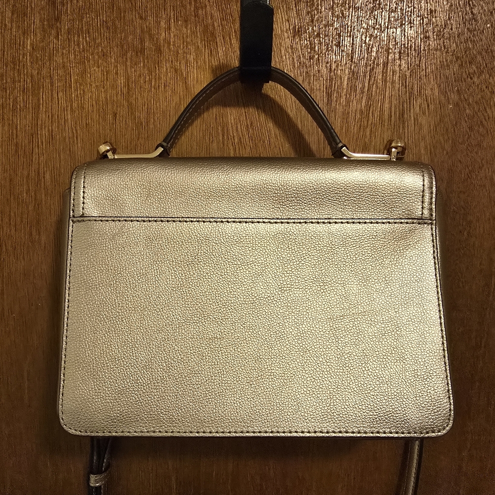 Kate Spade Medium Maisie Patterson Drive Embellished Gold Crossbody Bag - Picture 7 of 12